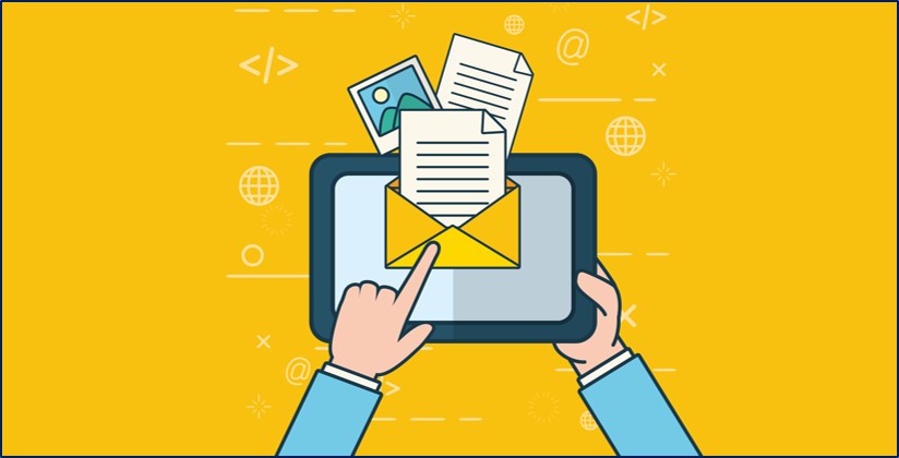 illustration of a survey email invitation from Interaction Metrics