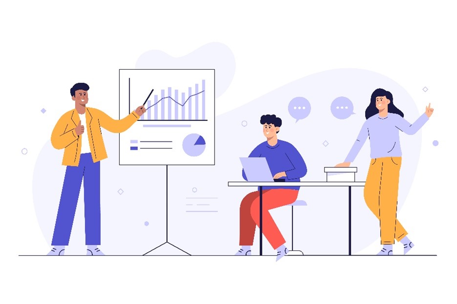 illustration of delivering survey data to show one part of customer survey program costs