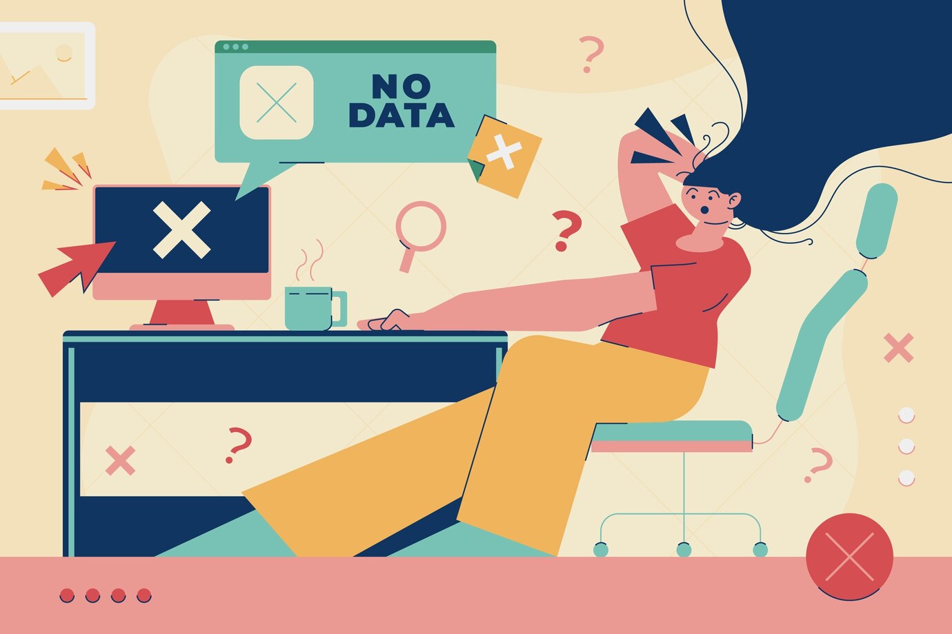 a woman confused by data wondering how to improve customer satisfaction surveys