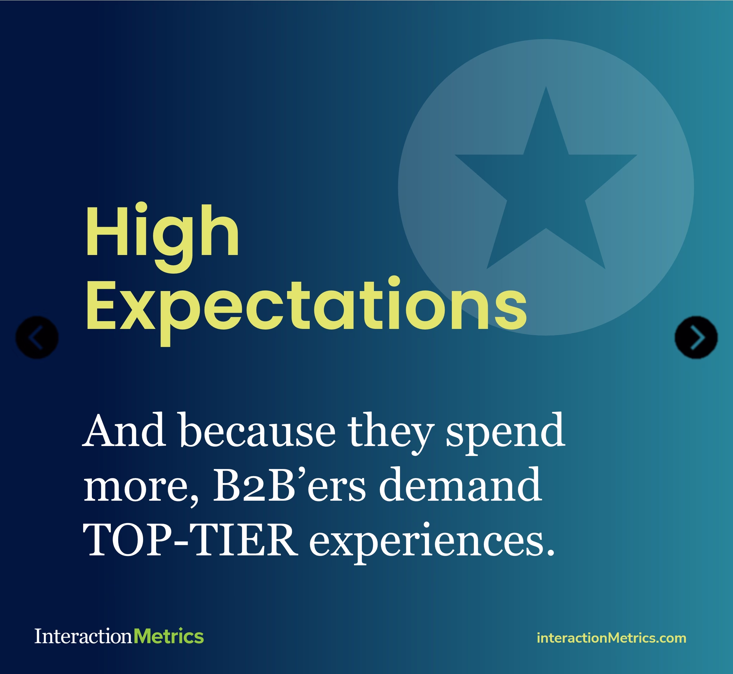 b2b customers have high expectations