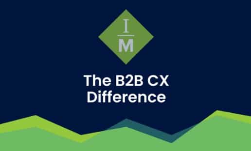 Cover of an Interaction Metrics CX Report: The B2B CX Difference