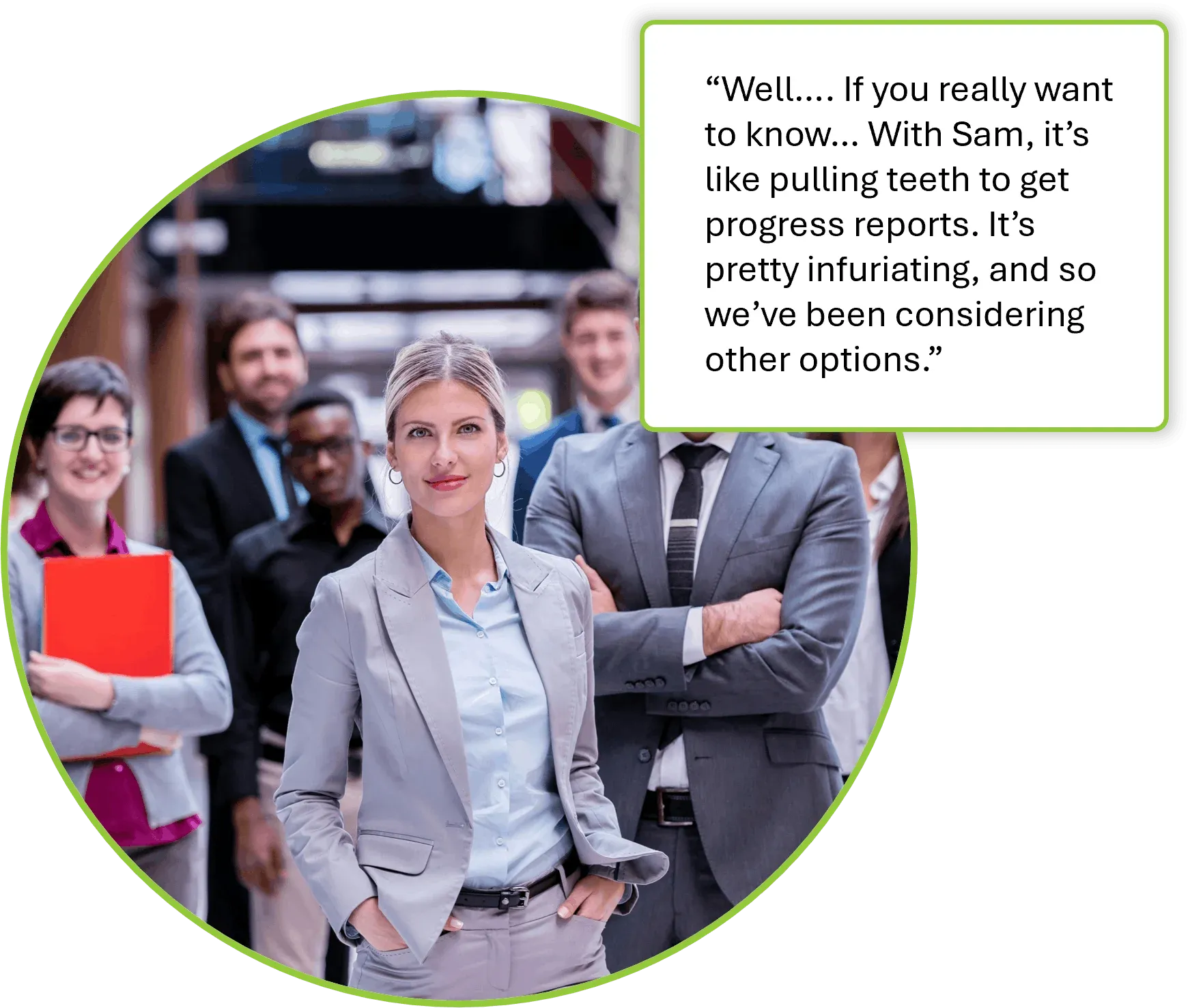 group of customers participating in an Interaction Metrics customer interview