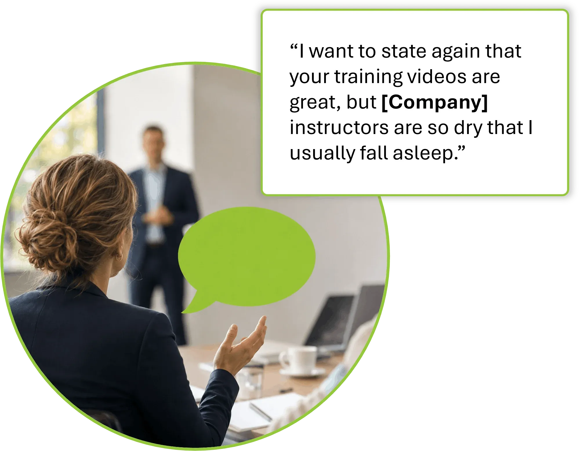 Customers with speech bubbles sharing customer comments for text analysis