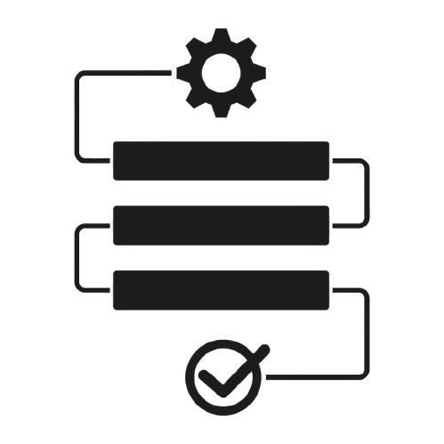 arrow from a great symbol connected to a checkmark to show the expertise needed for survey design